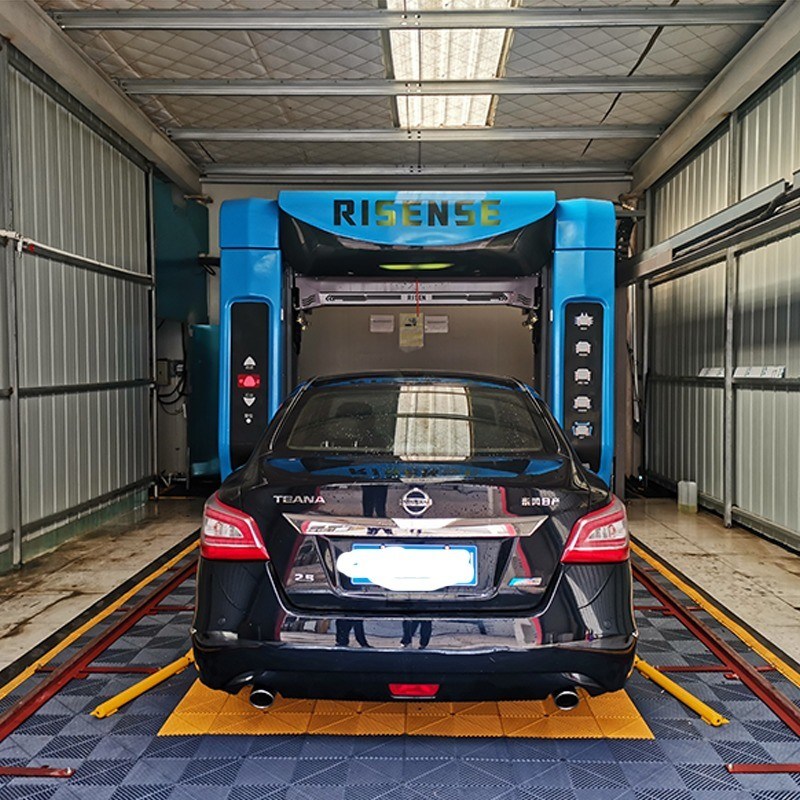 Горяче погруженная оцинкованная стальная рама Risense Двойная рука без соприкосновения без щетки Система автомойки